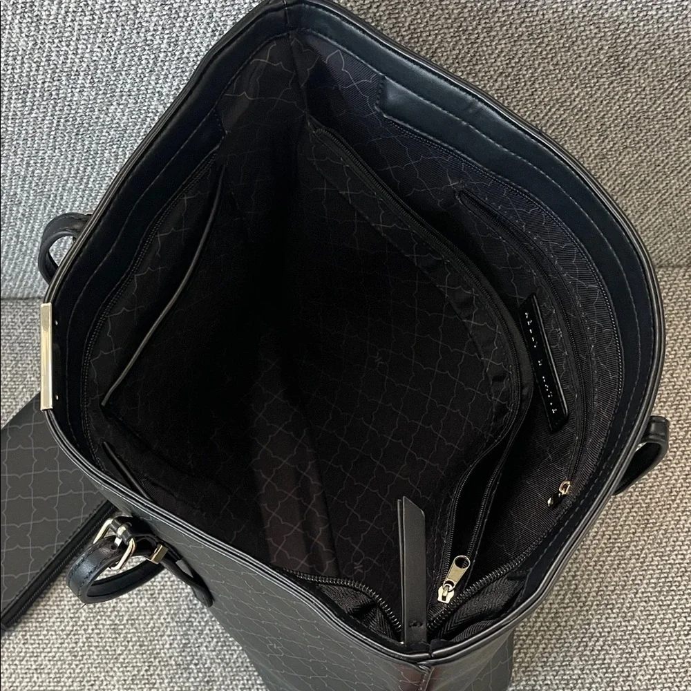 Kelly & Katie Elegant Black Tote with Pouch - Picture 5 of 16